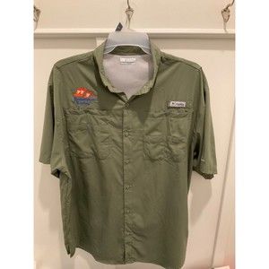Cowboys FISHING SHIRT Columbia PFG Button Down Omni Shade Men's XL/TG